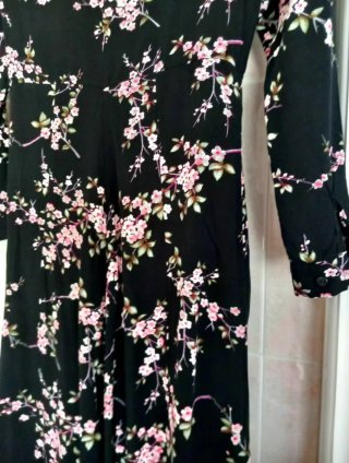 Vestido Largo F&F Estampado Floral Talla S