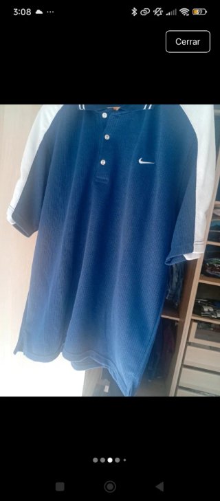 Polo Nike Azul y Blanco