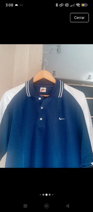 Polo Nike Azul y Blanco