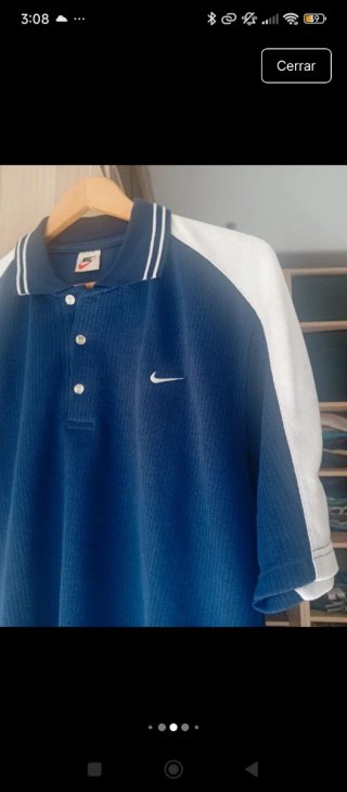 Polo Nike Azul y Blanco