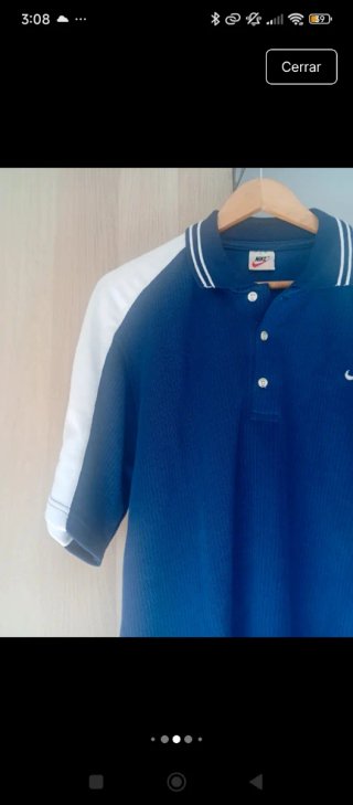 Polo Nike Azul y Blanco