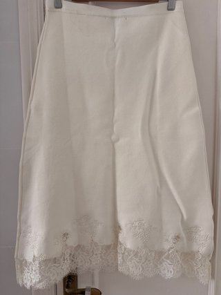 Falda Zara Joya Blanca