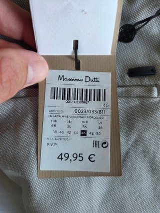 Pantalón Massimo Dutti Ligero