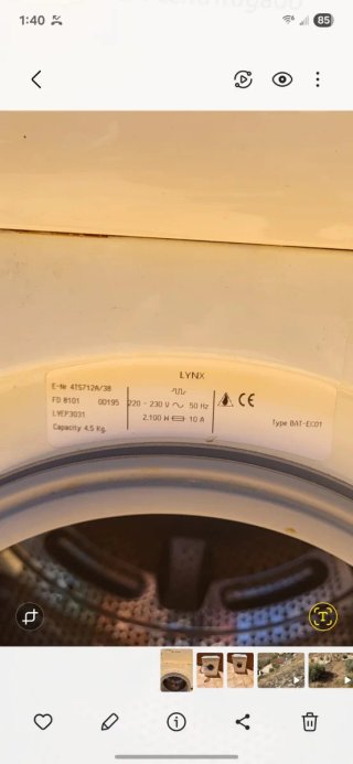 Funciona Todo Bien .Lavadora Lynx 5 kg