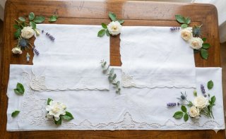 Lenzuolo Pizzo di Burano Cotone Bianco