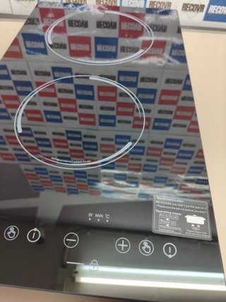 Placa de inducción GTKZW de 2 fuegos y 3600 W con 9 niveles