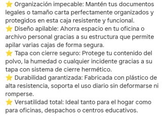 Caja organizadora de documentos