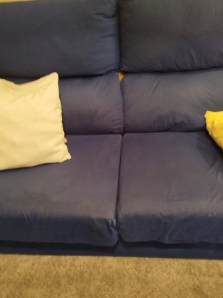 Sofá 3 plazas azul (250cm x 88cm)