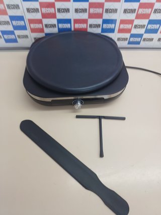 Crepera eléctrica Severin profesional con placa extraíble de 38 cm y 1500 W