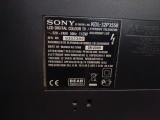 Televisor Sony Bravia Negro