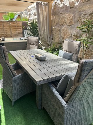 Mesa y 4 Sillas de Jardín