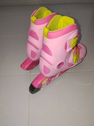 Patines y Protecciones Niña Rosa