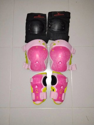 Patines y Protecciones Niña Rosa