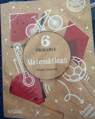Pack de 3 libros de matemáticas 6.