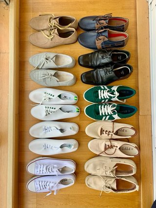 Lote 10 pares de zapatos variados tallas 44 - 45
