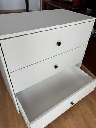 Cómoda IKEA 3 cajones blanca