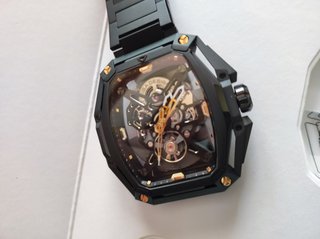Reloj CIGA Design Hunter Esqueleto Negro y dorado