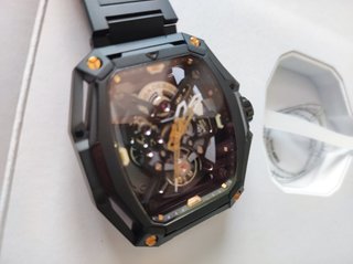 Reloj CIGA Design Hunter Esqueleto Negro y dorado