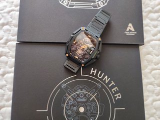 Reloj CIGA Design Hunter Esqueleto Negro y dorado