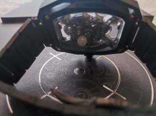 Reloj CIGA Design Hunter Esqueleto Negro y dorado