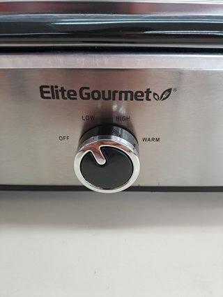 Olla cocción lenta 3,3 L acero inoxidable – Elite Gourmet