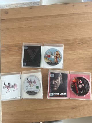 Pack 3 Juegos PS3: GTA V, FF XIII-2, MGS4