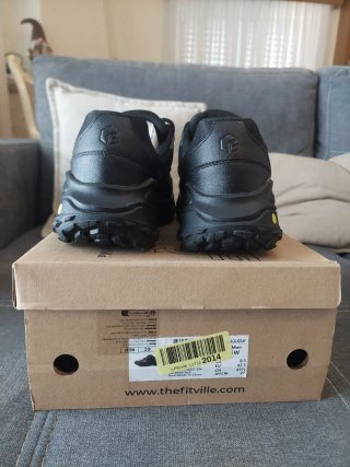 Sapatilhas FitVille Caminhada Preto/Cinza 42.5