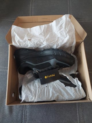 Sapatilhas FitVille Caminhada Preto/Cinza 42.5