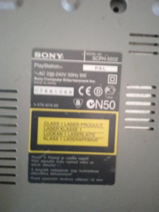 PlayStation 1 SCPH-5502 PAL Gris