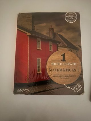 Libro de matematicas de 1º de bachillerato