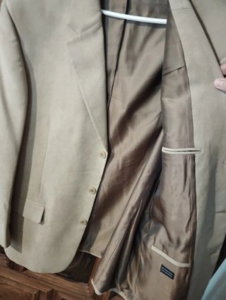Chaqueta de pana beige