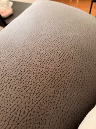 Sofá chaise longue gris tela