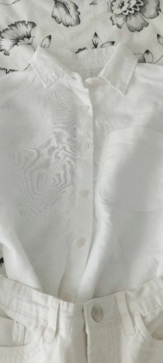 Lote pantalón y camisa niña 7 años blanco