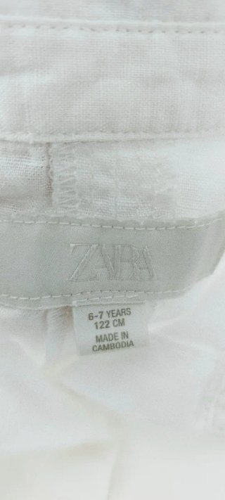 Lote pantalón y camisa niña 7 años blanco