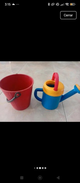 Juguetes de Playa: Cubo, Regadera y Moldes