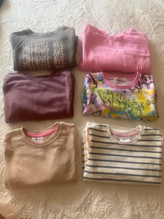 Lote 5 sudaderas niña 2-3 años