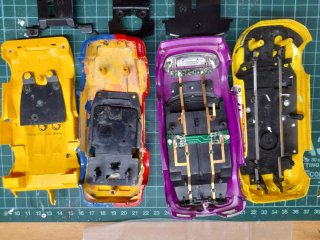 Lote n2 Carrocerías y Chasis Scalextric