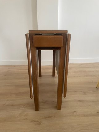 Mesa de cocina madera maciza, plegable