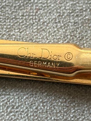 Fermacravatta Christian Dior vintage oro
