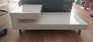 Mesa de centro blanca moderna