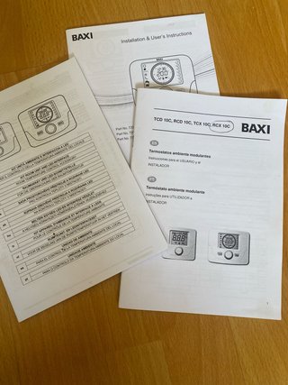 Termostato Baxi Modulante RCX 10C