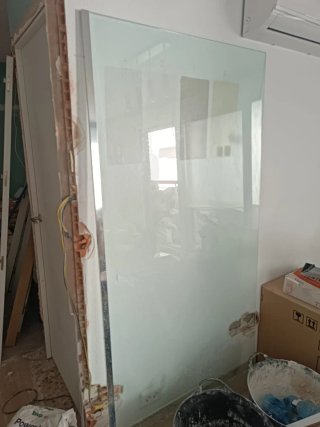 Cristal grande para interior