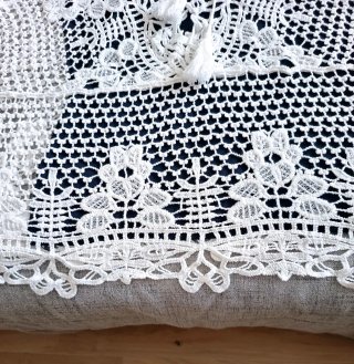 Jersey calado mujer blanco