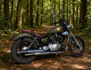 Yamaha Virago 250 Cruiser Verde