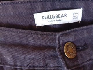 Pantalón Cargo Pull and Bear Negro Talla 44