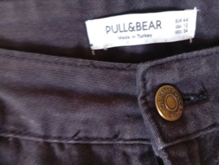 Pantalón Cargo Pull and Bear Negro Talla 44