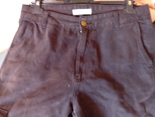 Pantalón Cargo Pull and Bear Negro Talla 44