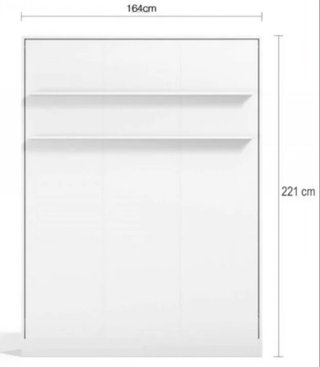Cama Abatible Vertical Blanca Kristoff 150x200