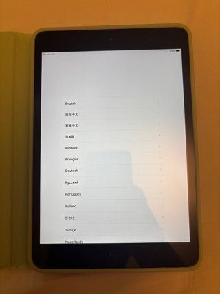 iPad Mini 2 A1490 Cellular Negro + Funda Verde
