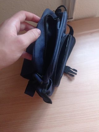 Bandolera azul hombre